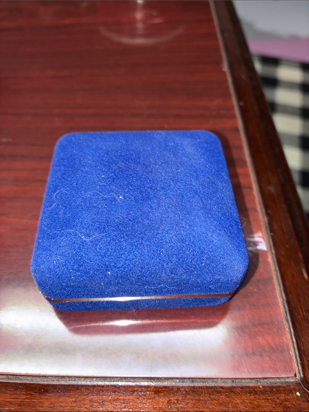 Gold Tone Commemorative Eagle Coin in Blue Display Case - Picture 4 of 8